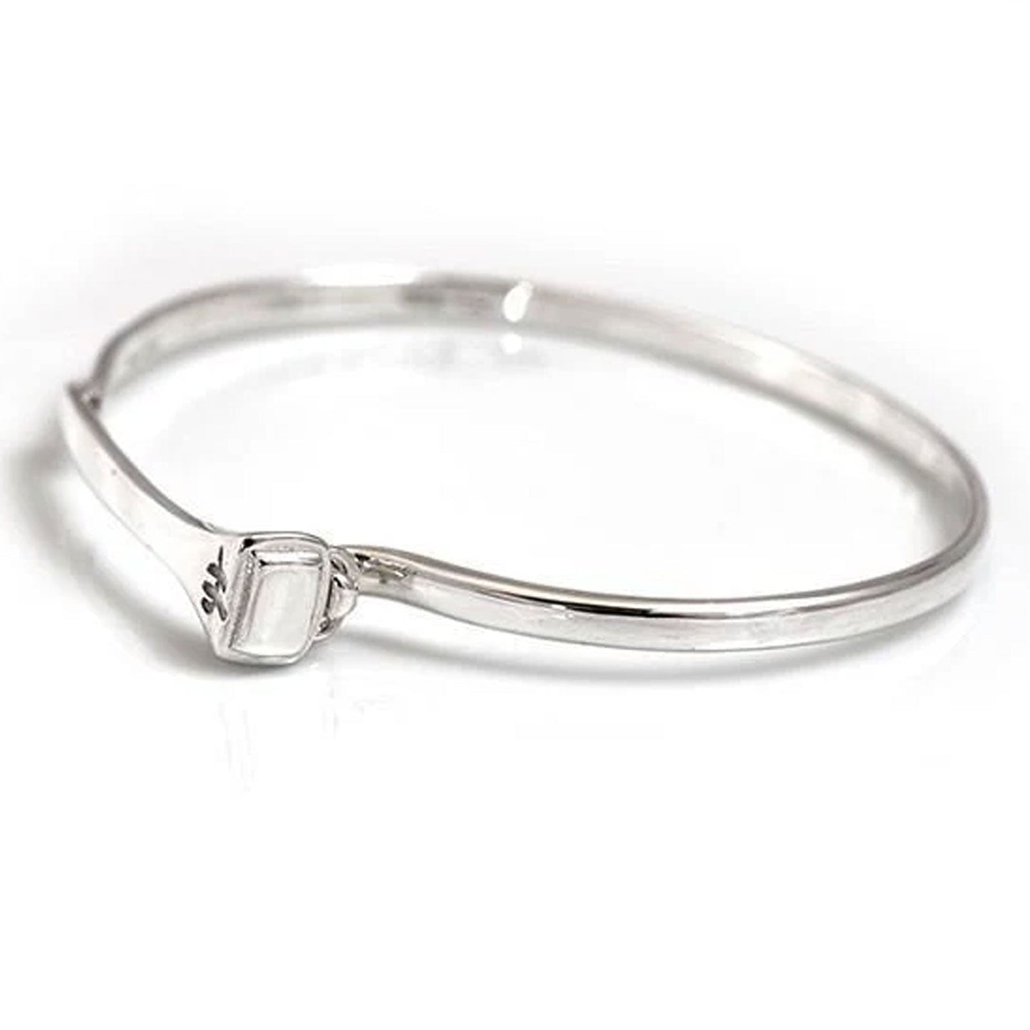 Farrier Nail Sterling Silver Bangle - Cotswold Jewellery
