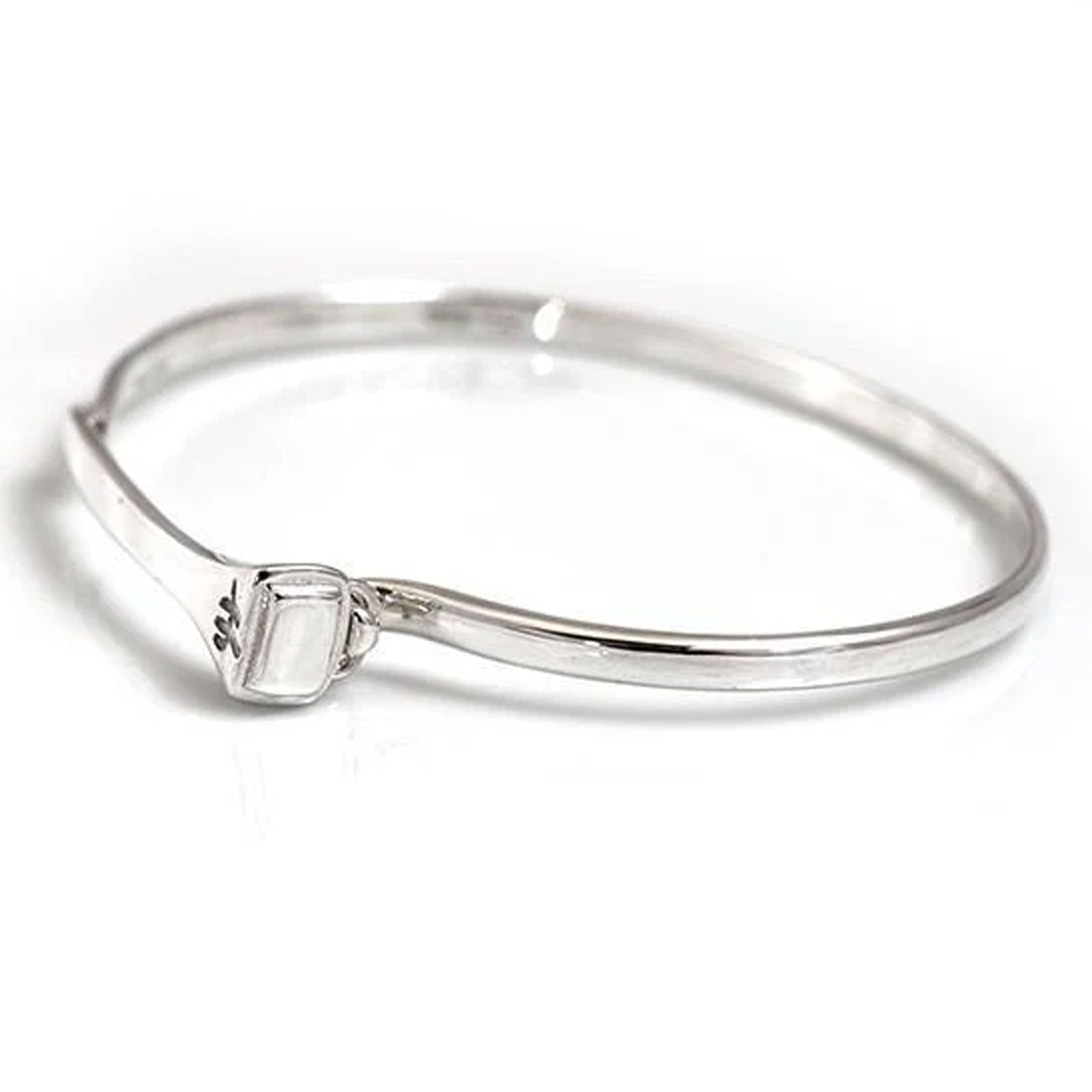 Farrier Nail Sterling Silver Bangle - Cotswold Jewellery