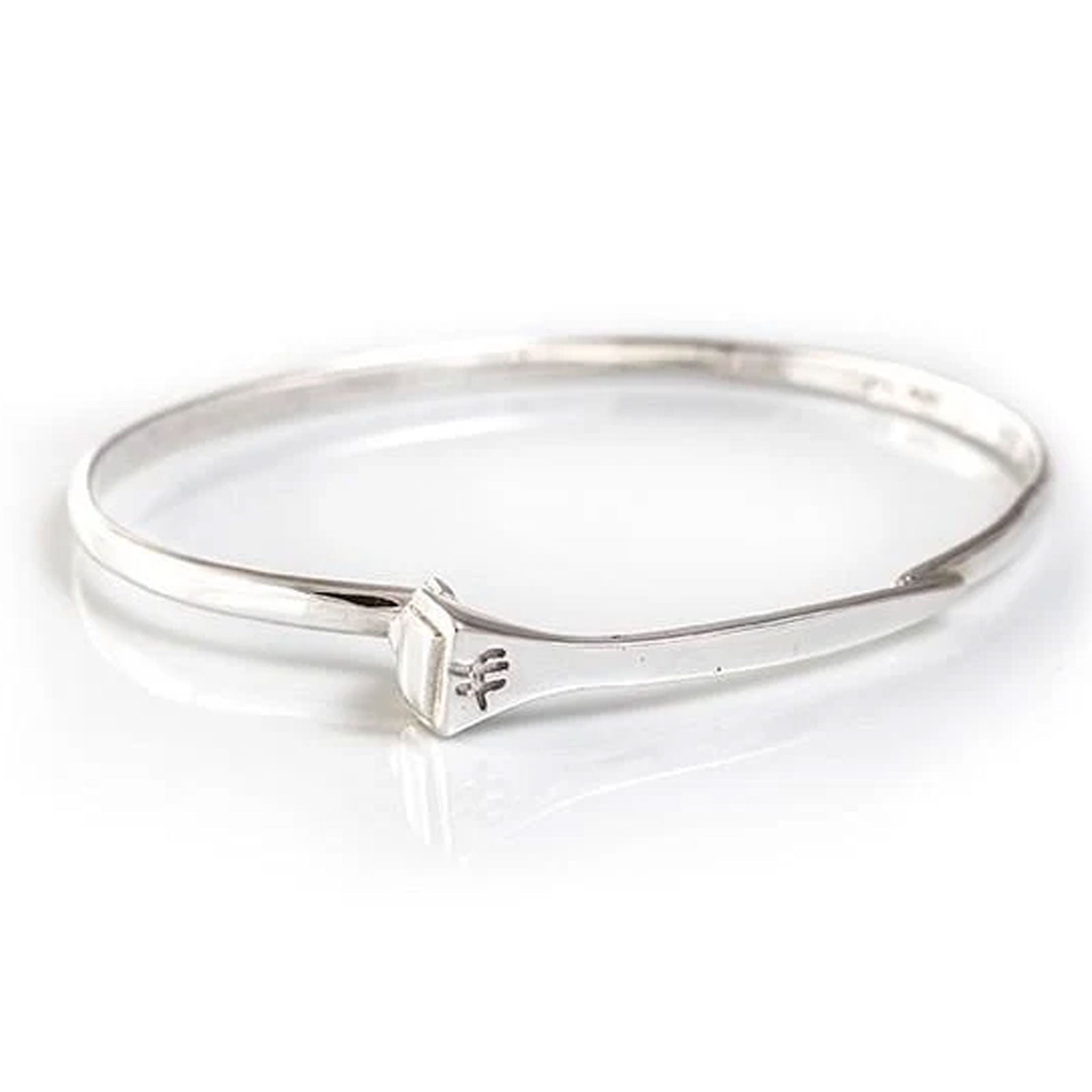 Farrier Nail Sterling Silver Bangle - Cotswold Jewellery