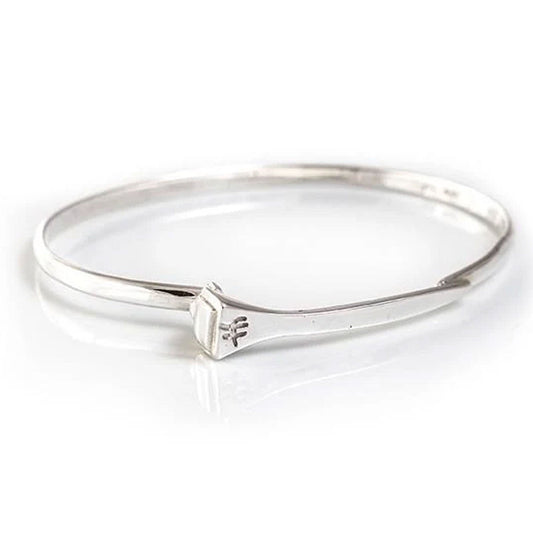 Farrier Nail Sterling Silver Bangle - Cotswold Jewellery