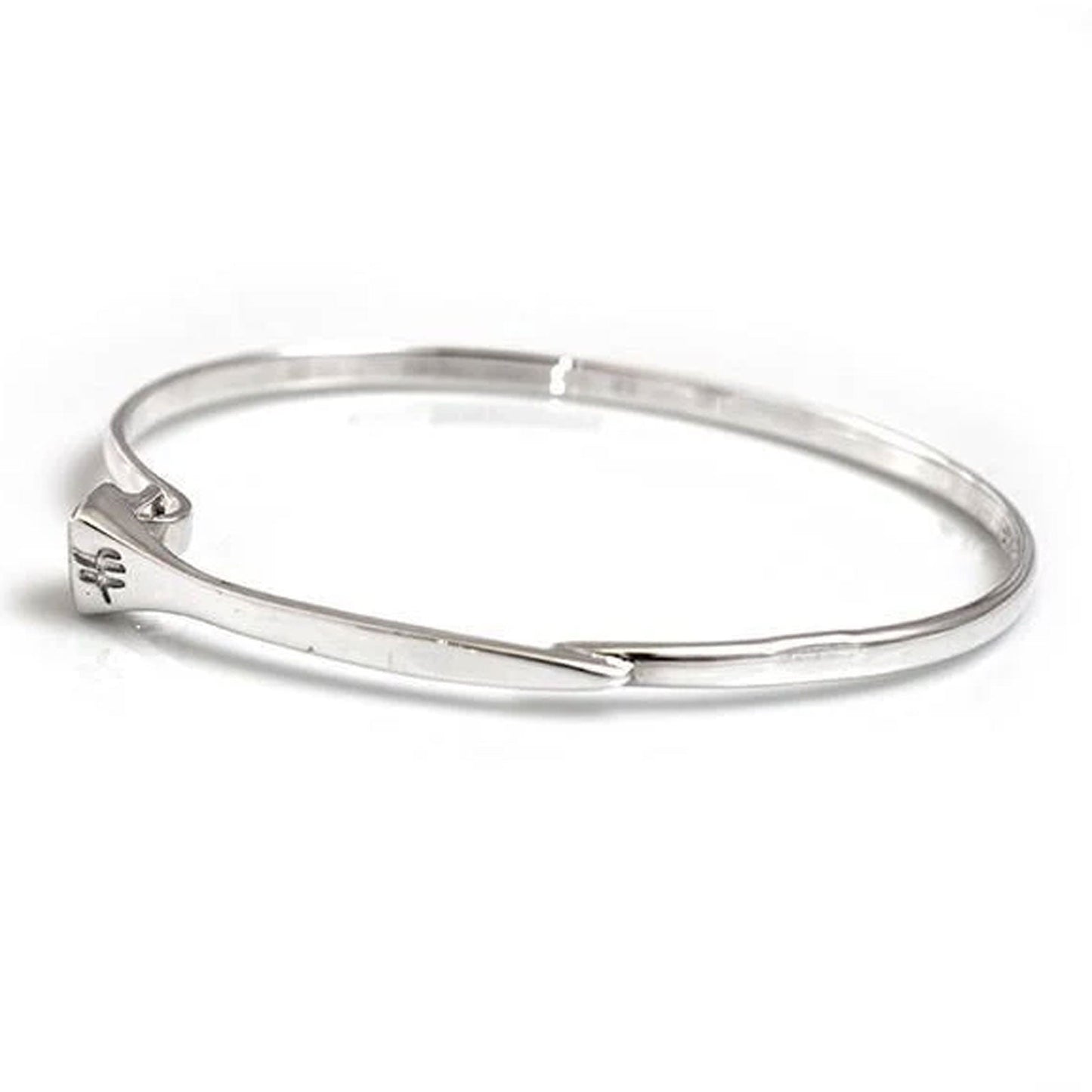 Farrier Nail Sterling Silver Bangle - Cotswold Jewellery