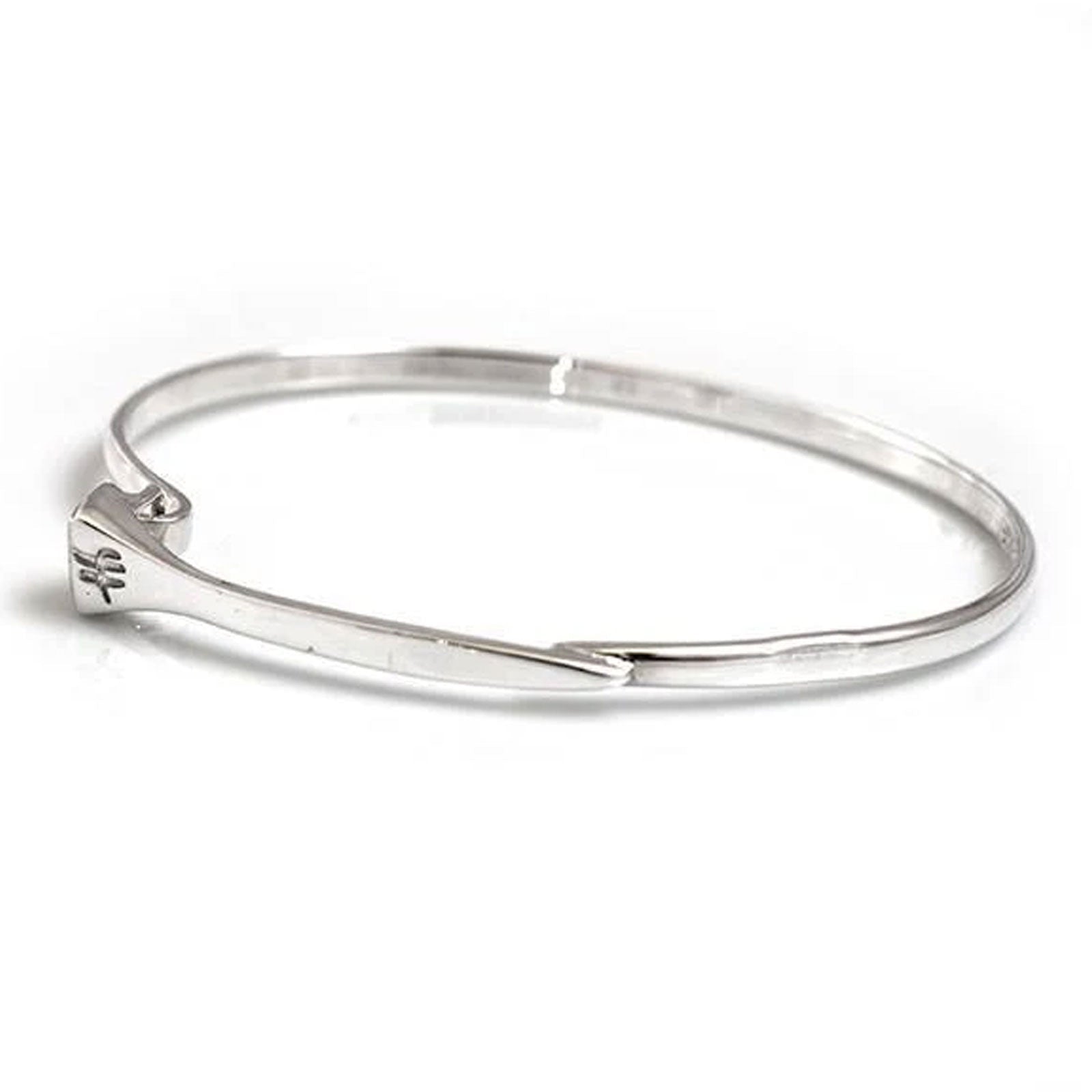 Farrier Nail Sterling Silver Bangle - Cotswold Jewellery