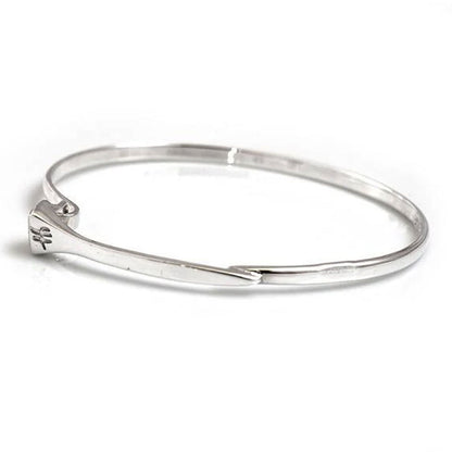 Farrier Nail Sterling Silver Bangle - Cotswold Jewellery