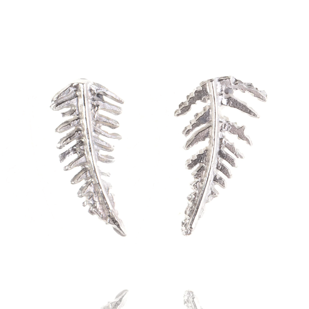 Fern Sterling Silver Earrings - Cotswold Jewellery