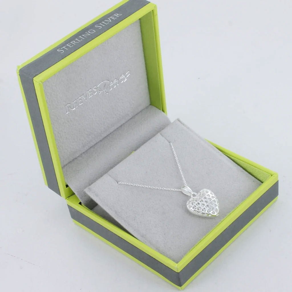 Filigree Heart Necklace - Cotswold Jewellery