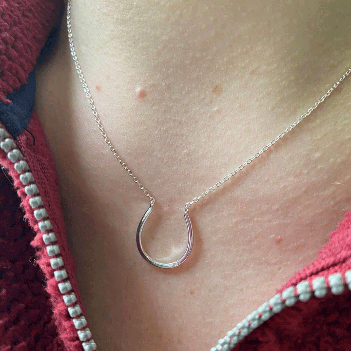 Fine Horseshoe Sterling Silver Necklace - Cotswold Jewellery