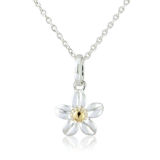 Flower Recycled Sterling Silver Necklace - Cotswold Jewellery