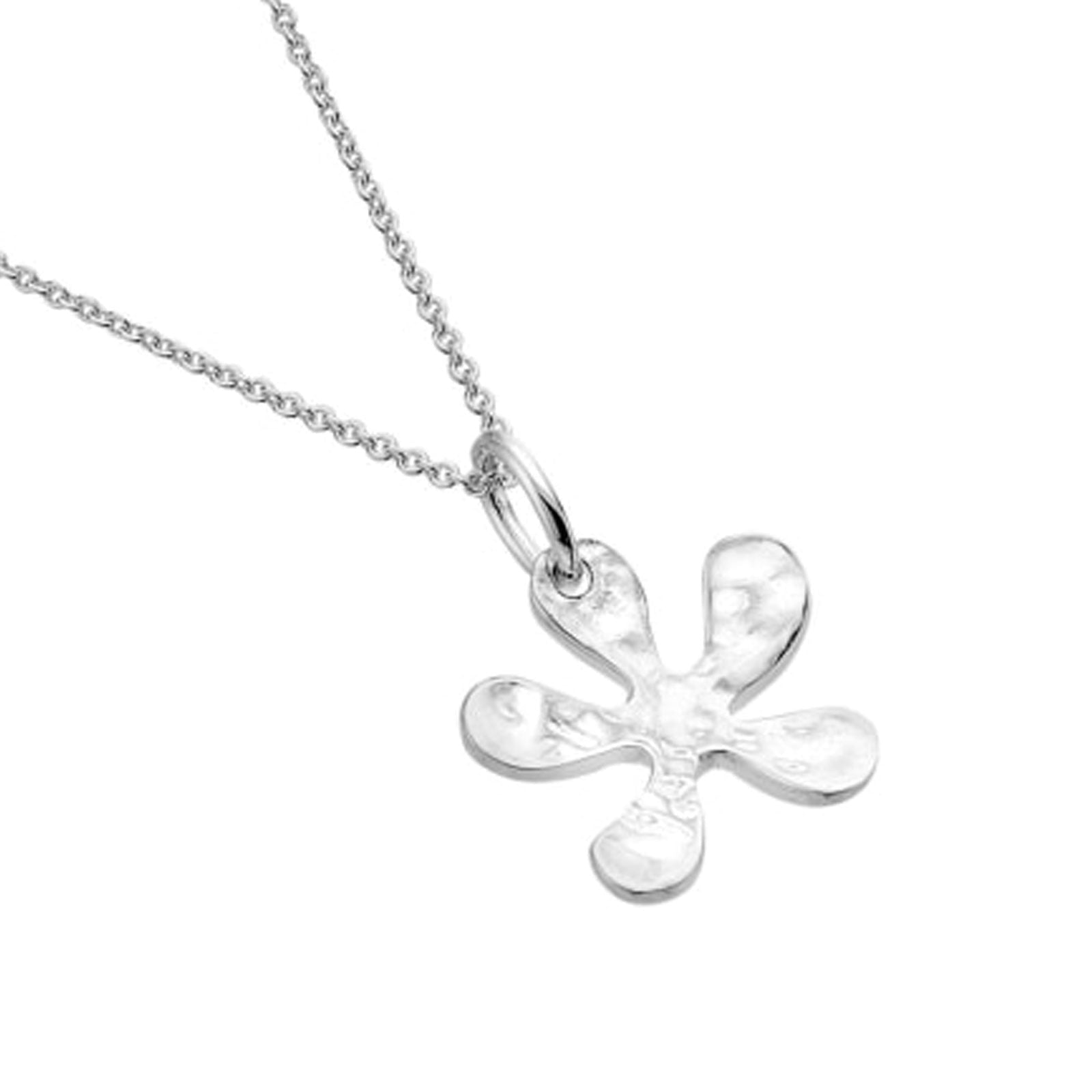 Flower Sterling Silver Necklace - Cotswold Jewellery