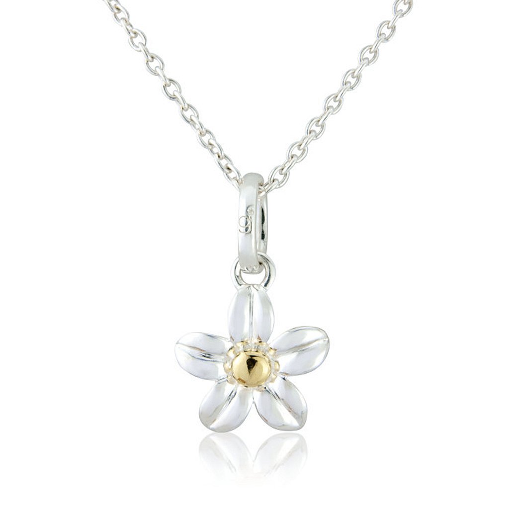 Flower Sterling Silver Necklace - Cotswold Jewellery