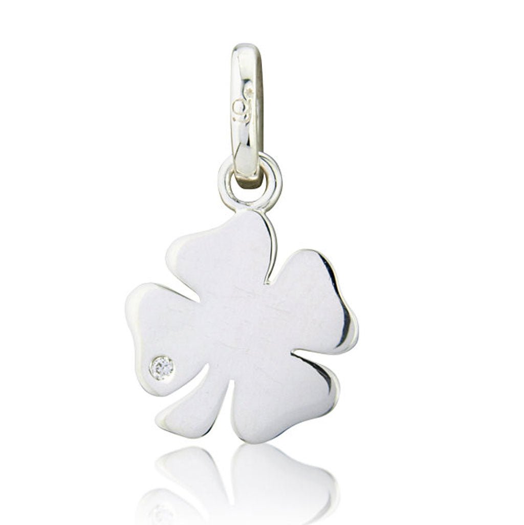 Four Leaf Clover Sterling Silver Charm - Cotswold Jewellery