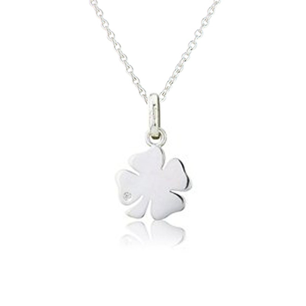 Four Leaf Clover Sterling Silver Necklace - Cotswold Jewellery