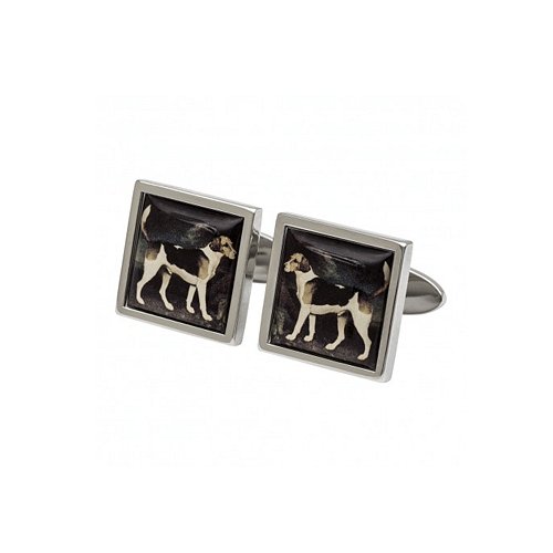 Fox Hounds Cufflinks inspired by Stubbs the English Painter - Cotswold Jewellery