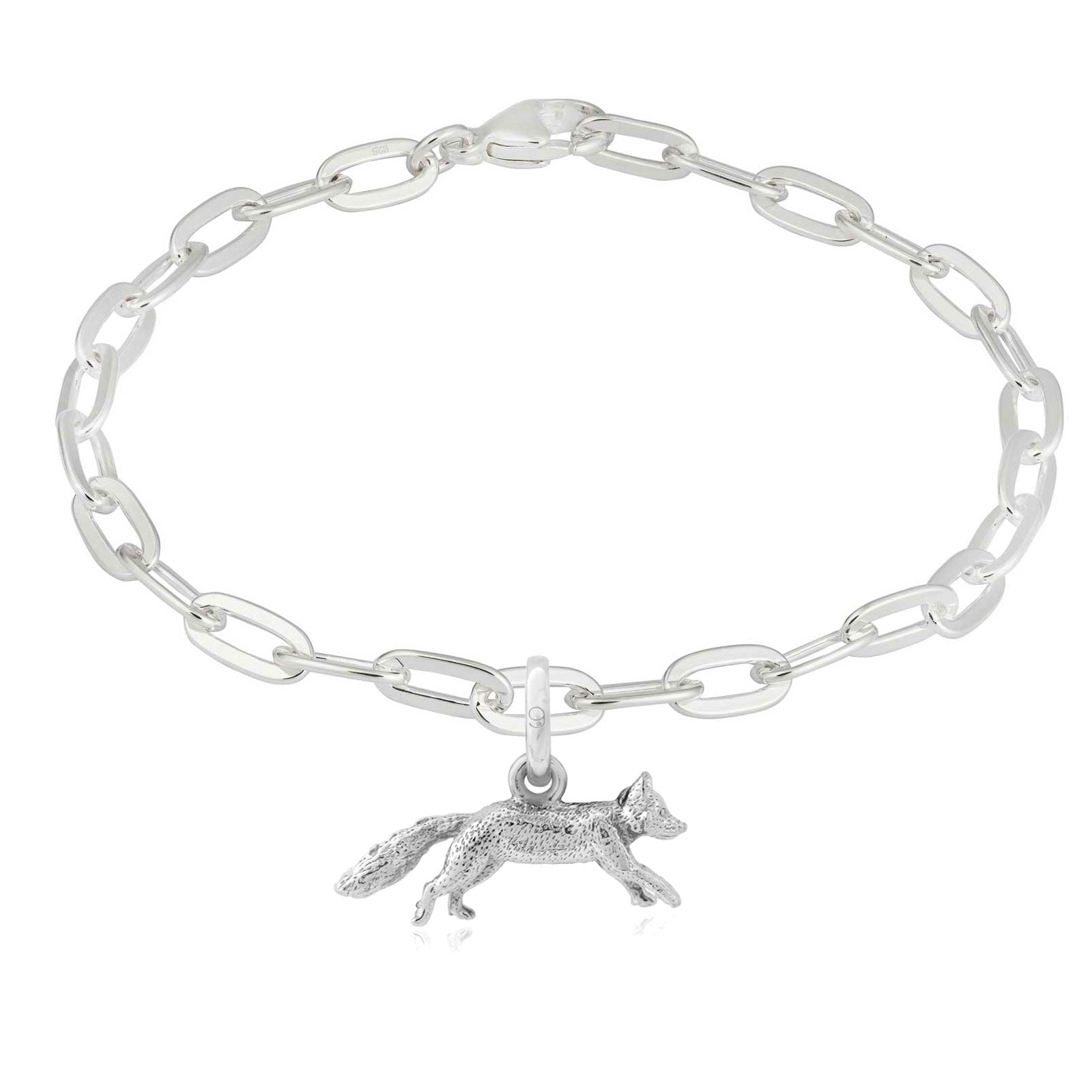 Fox Recycled Sterling Silver Bracelet - Cotswold Jewellery