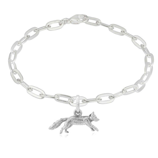 Fox Recycled Sterling Silver Bracelet - Cotswold Jewellery
