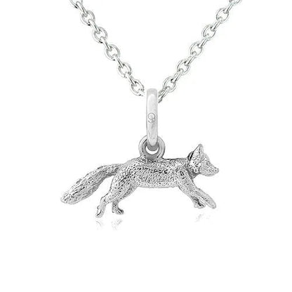Fox Recycled Sterling Silver Necklace - Cotswold Jewellery