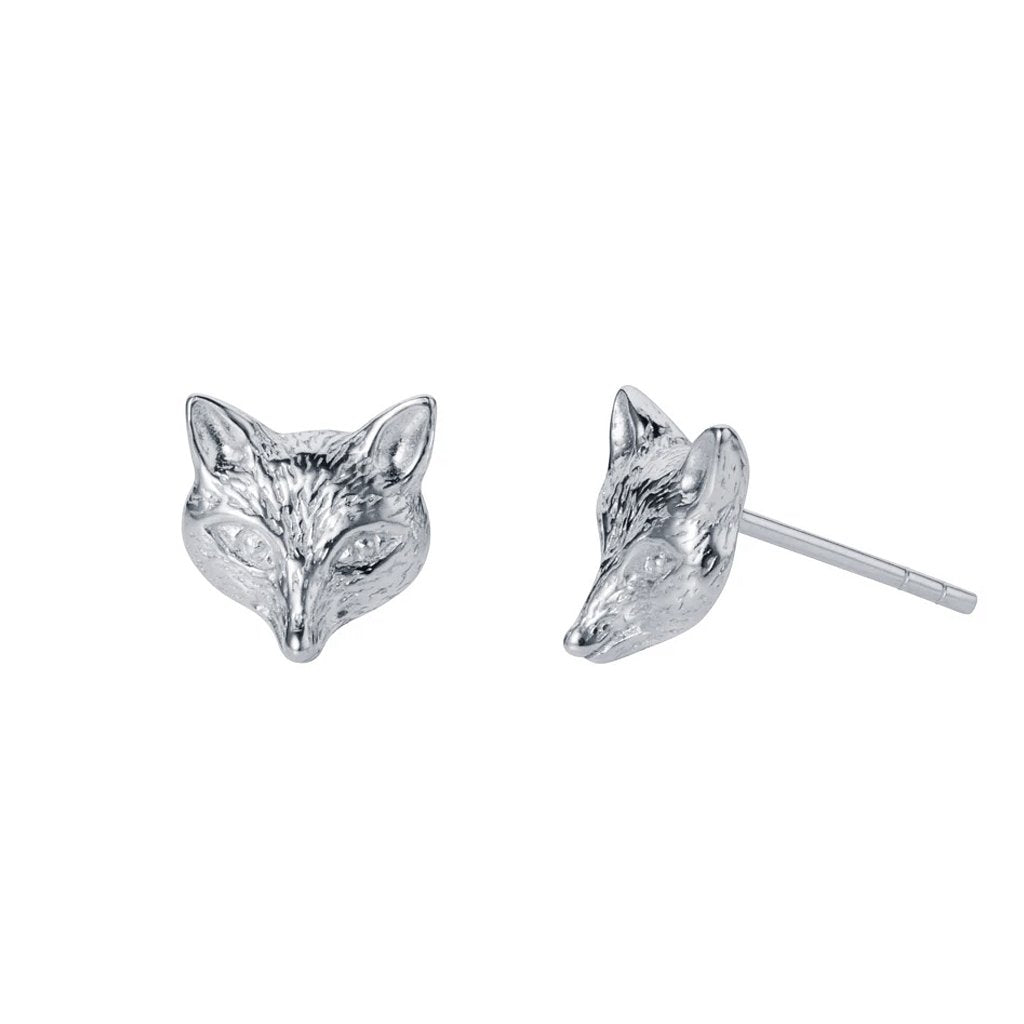 Fox Sterling Silver Earrings - Cotswold Jewellery