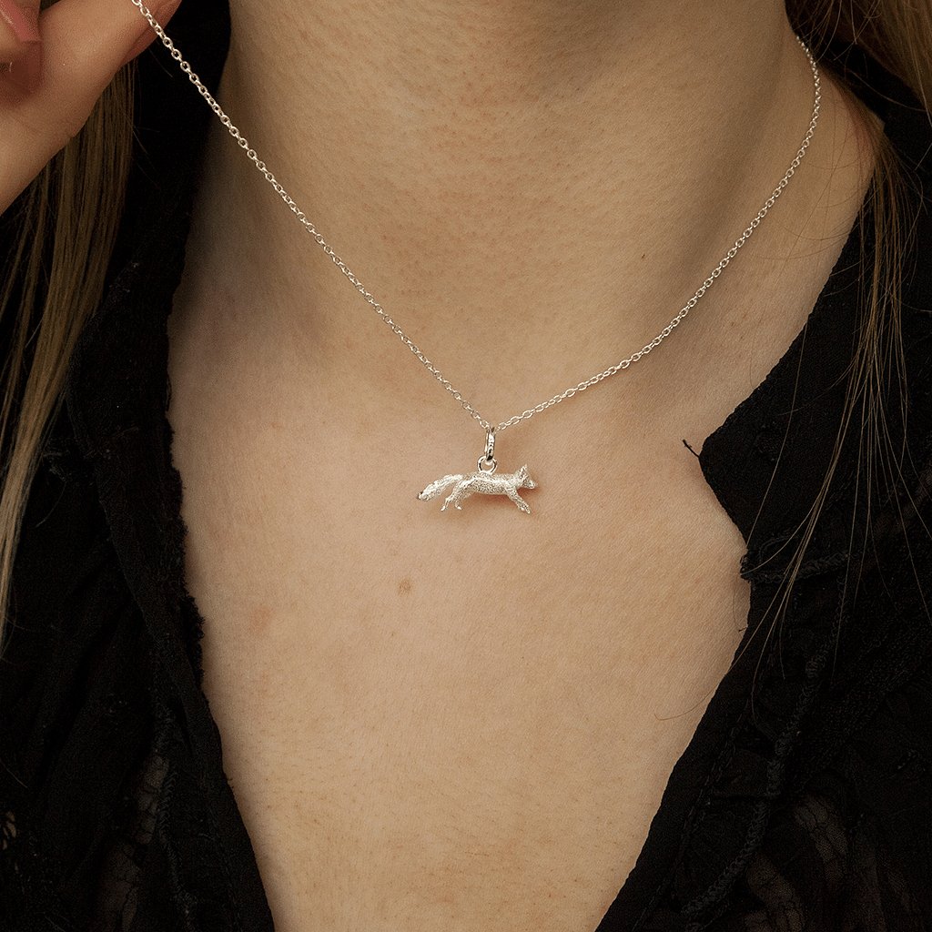 Fox Sterling Silver Necklace - Cotswold Jewellery