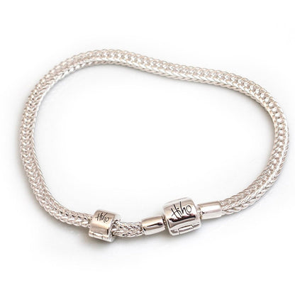 Foxtail Sterling Silver Bead Bracelet - Cotswold Jewellery