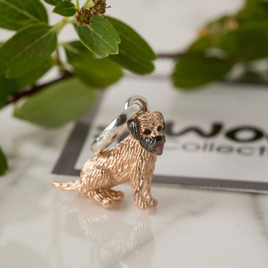Gemma J Border Terrier Dog Charm - Cotswold Jewellery