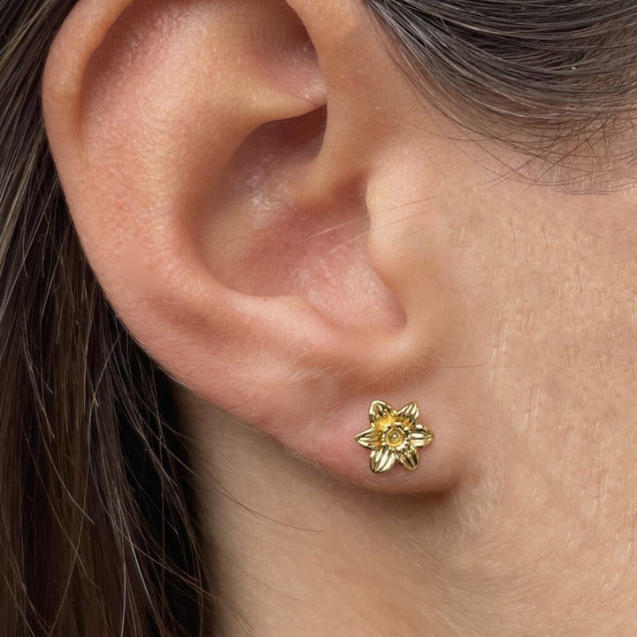 Gemma J Daffodil Earrings - Cotswold Jewellery