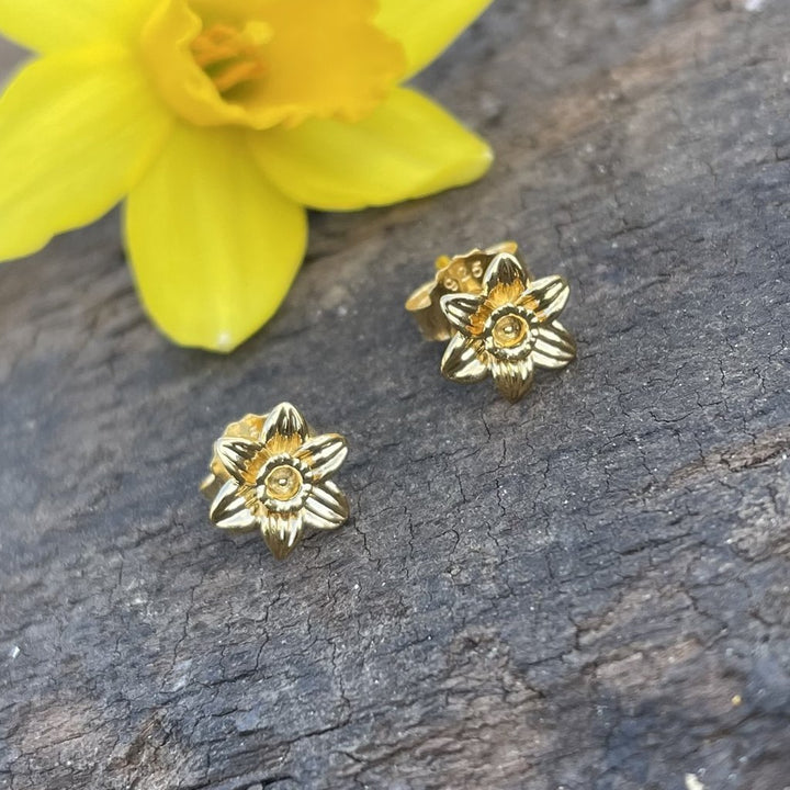 Gemma J Daffodil Earrings - Cotswold Jewellery