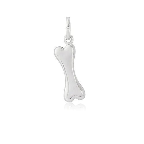 Gemma J Dog Bone Sterling Silver Necklace - Cotswold Jewellery
