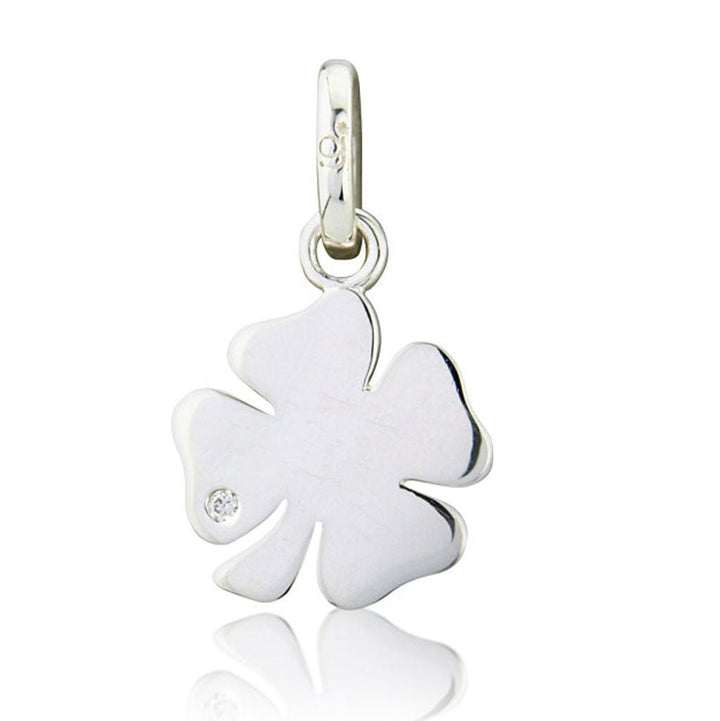 Gemma J Four Leaf Clover Sterling Silver Charm - Cotswold Jewellery