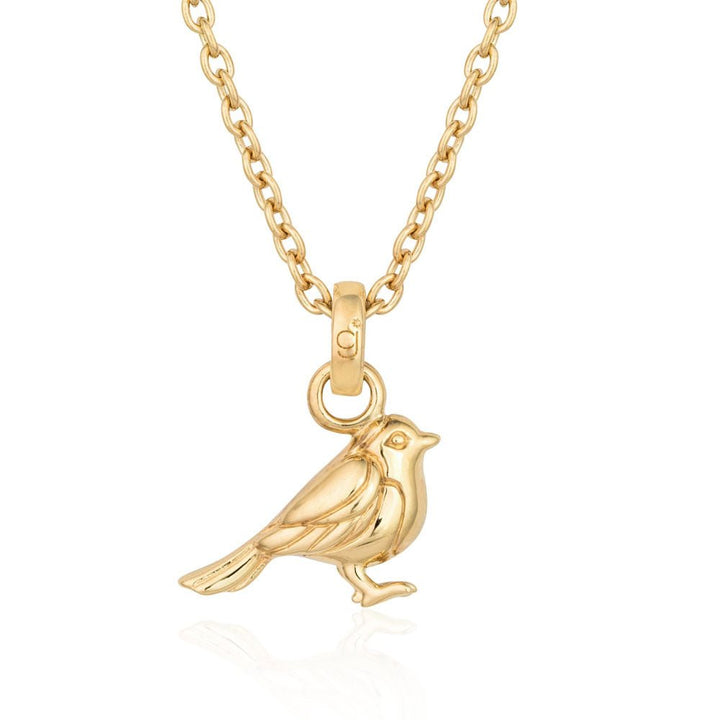 Gemma J Golden Robin Necklace - Cotswold Jewellery