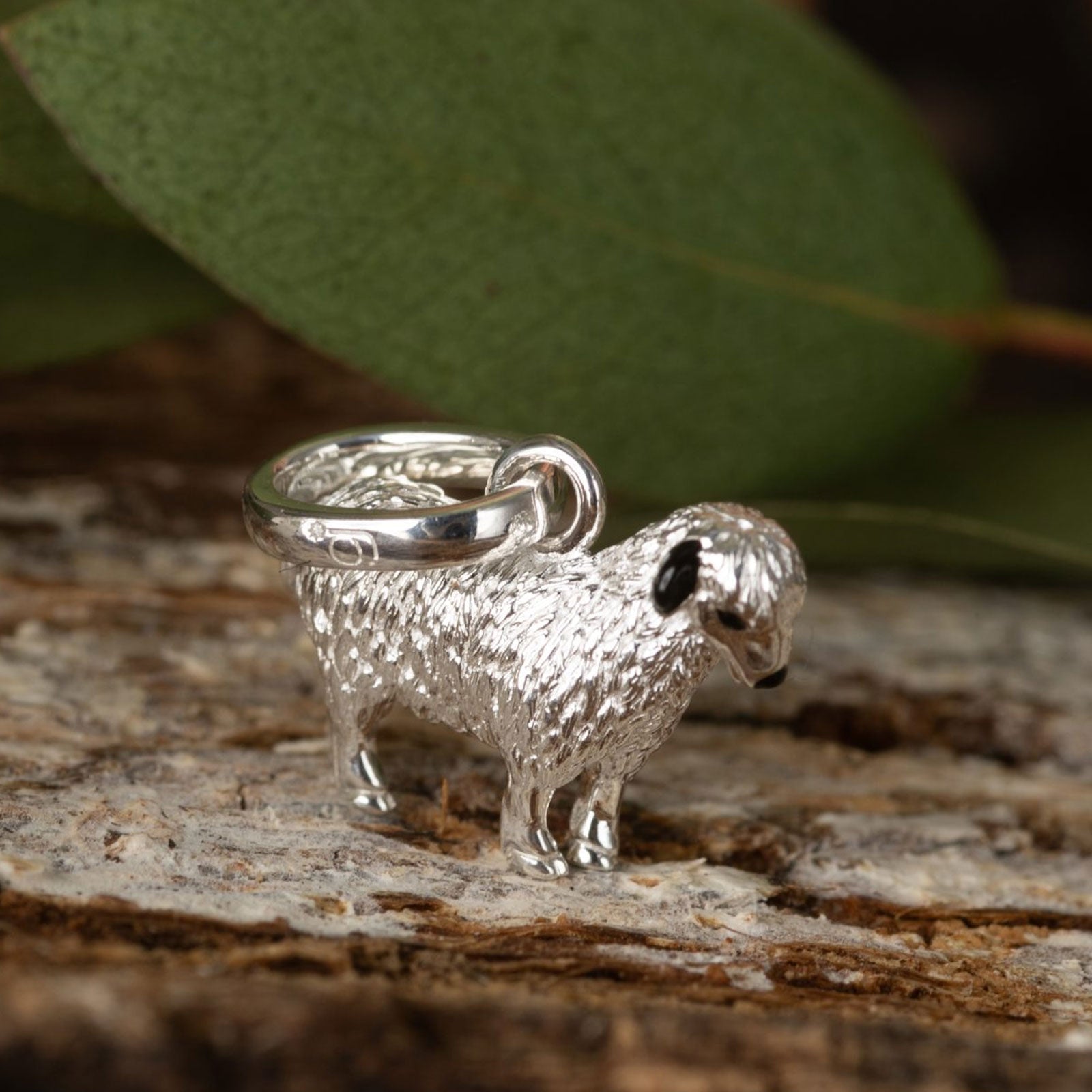 Gemma J Sheep Sterling Silver Charm - Cotswold Jewellery