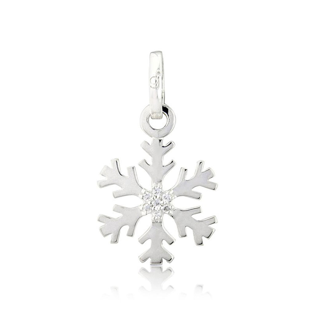 Gemma J Snowflake Sterling Silver Charm - Cotswold Jewellery