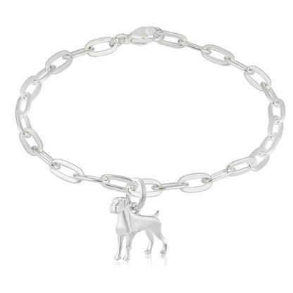 Gemma J Boxer Oval Link Bracelet