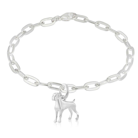 Gemma J Boxer Oval Link Bracelet