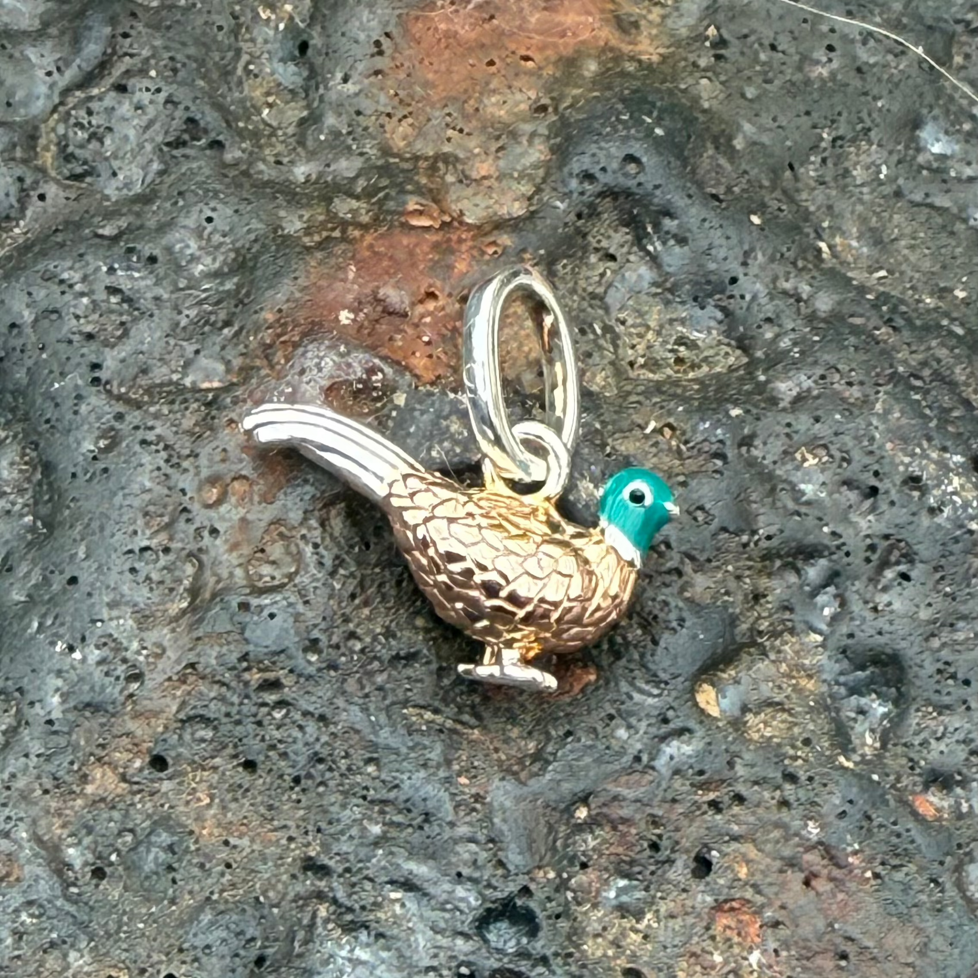 gemma-j-sterling-silver-pheasant-charm-from-cotswold-jewellery