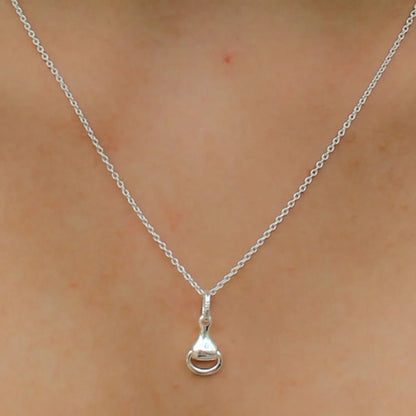 Gemma J Sterling Silver Snaffle Necklace - Cotswold Jewellery