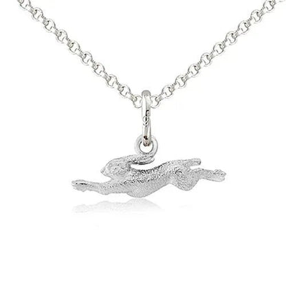 Gemma J Stunning Silver Wild Hare Necklace - Cotswold Jewellery