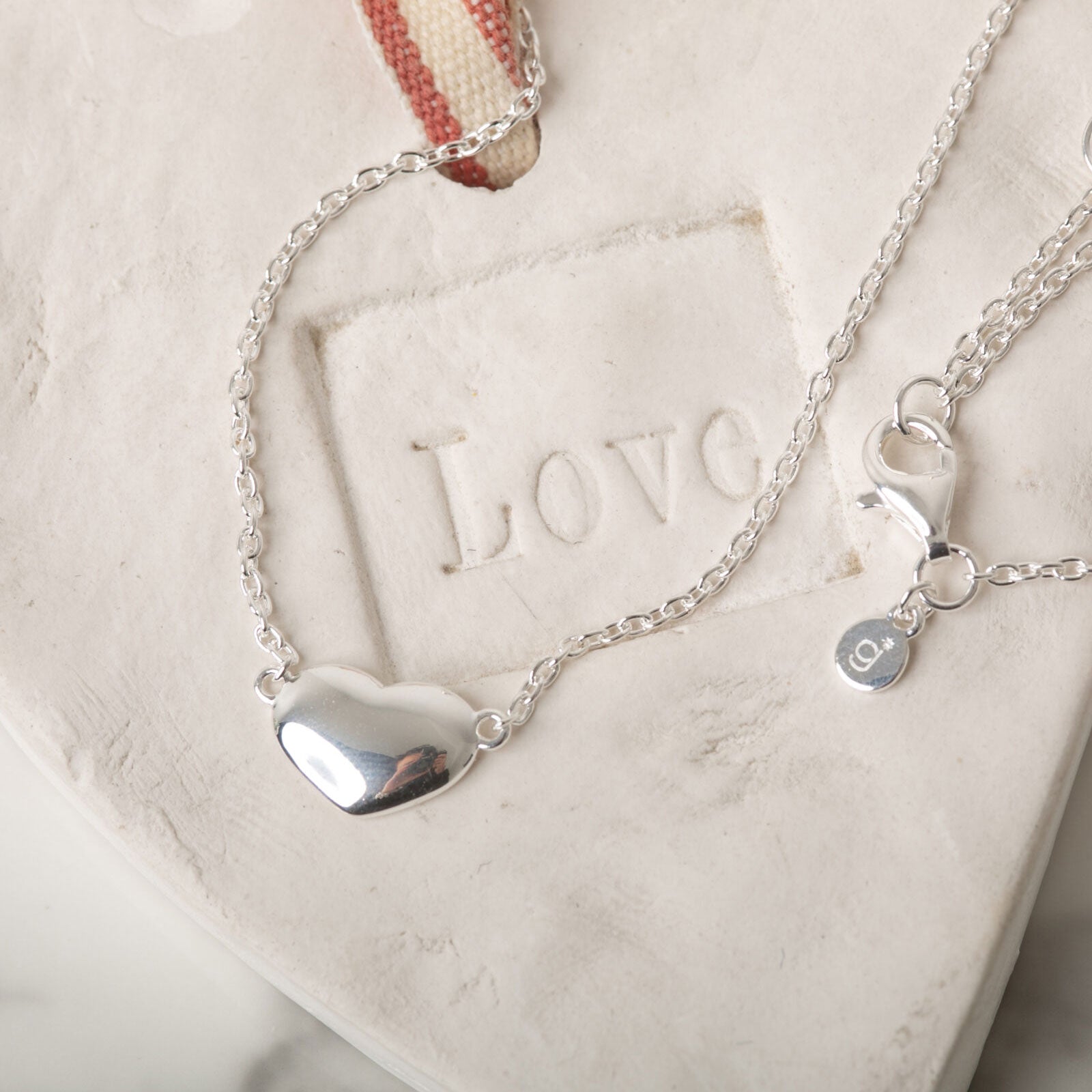 Gemma J Sweetheart Sterling Silver Necklace - Cotswold Jewellery