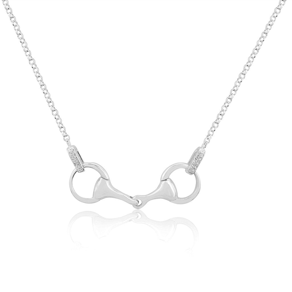 Gemma J WOW Sparkly Snaffle Bit Necklace - Cotswold Jewellery