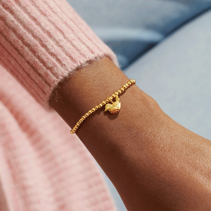 Joma Jewellery A Little Robins Appear in Gold Bracelet