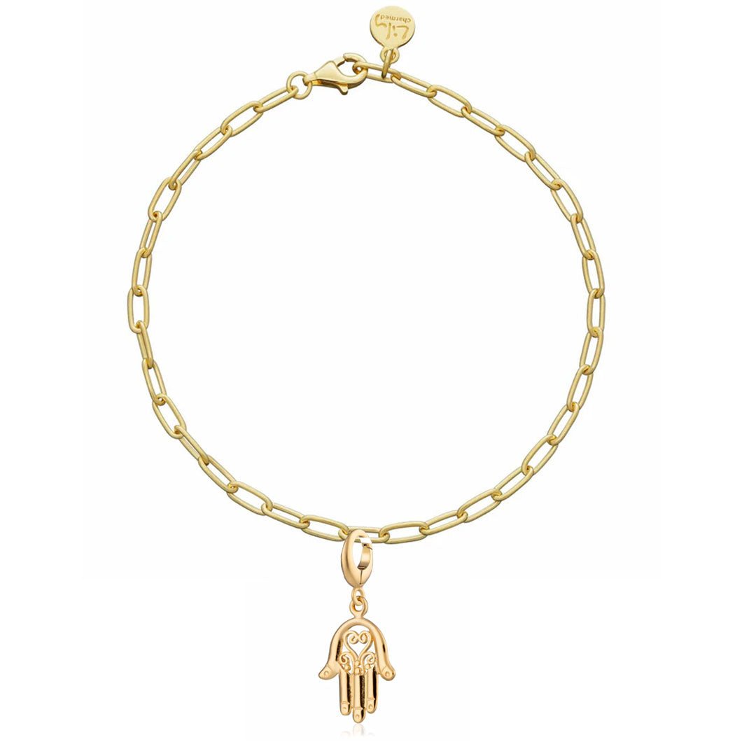 Gold Fatima Charm Bracelet - Cotswold Jewellery