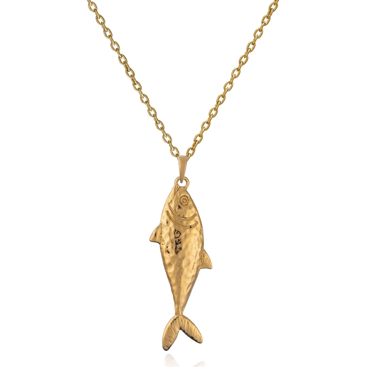 Gold Fish Necklace - Cotswold Jewellery