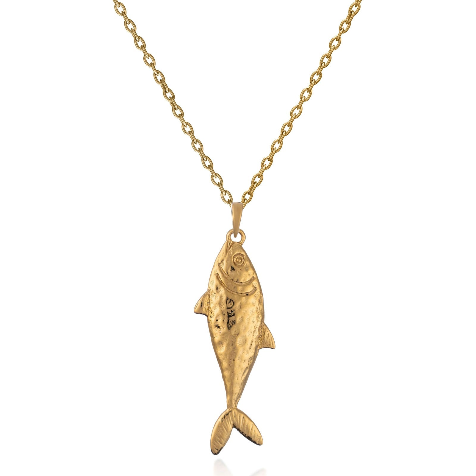 Gold Fish Necklace - Cotswold Jewellery