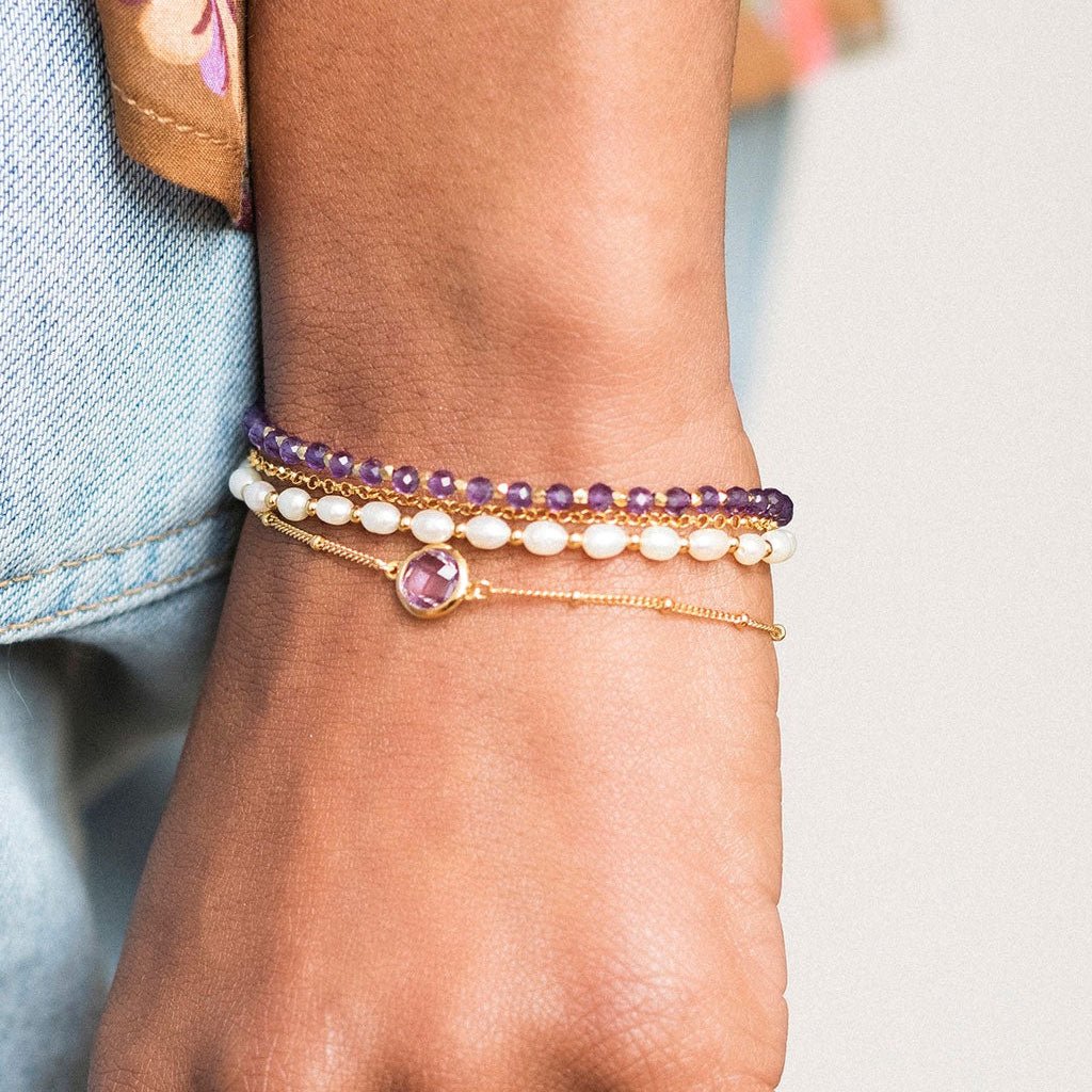Gold Pearl Bracelet - Cotswold Jewellery