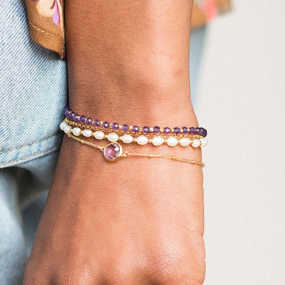 Gold Pearl Bracelet - Cotswold Jewellery