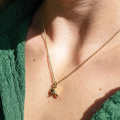 Gold Robin Necklace - Cotswold Jewellery