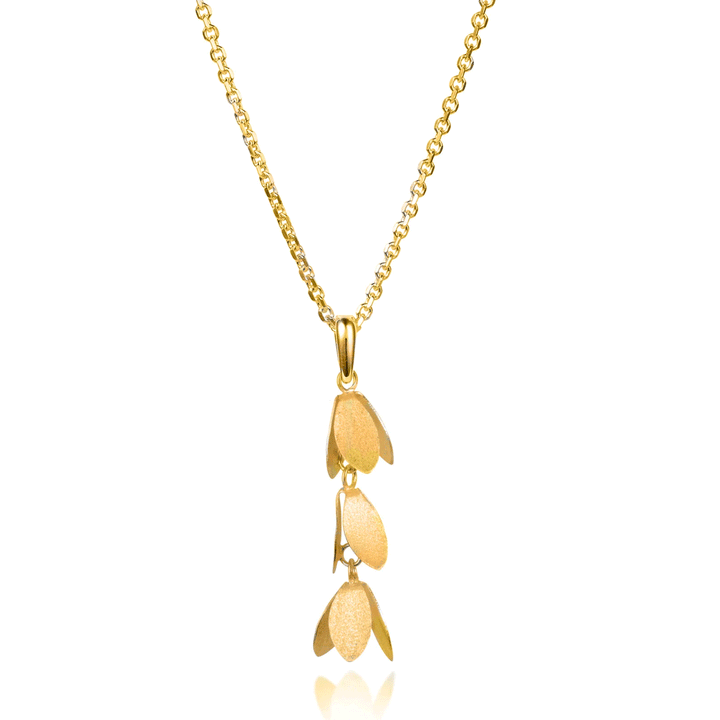 Golden Catkin Necklace