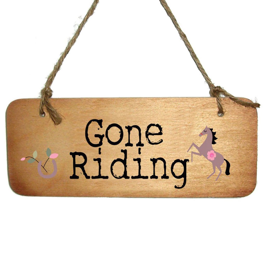 Gone Riding Sign - Cotswold Jewellery