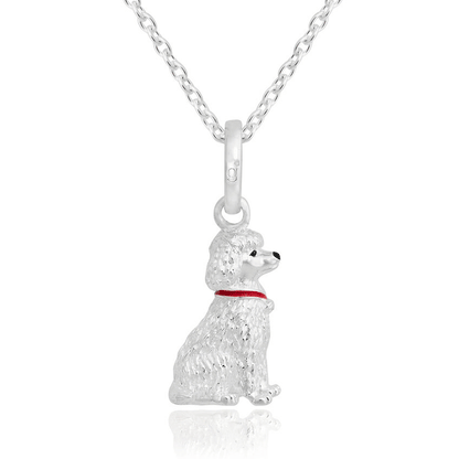 Gemma J Poodle Dog Sterling Silver Charm - Cotswold Jewellery