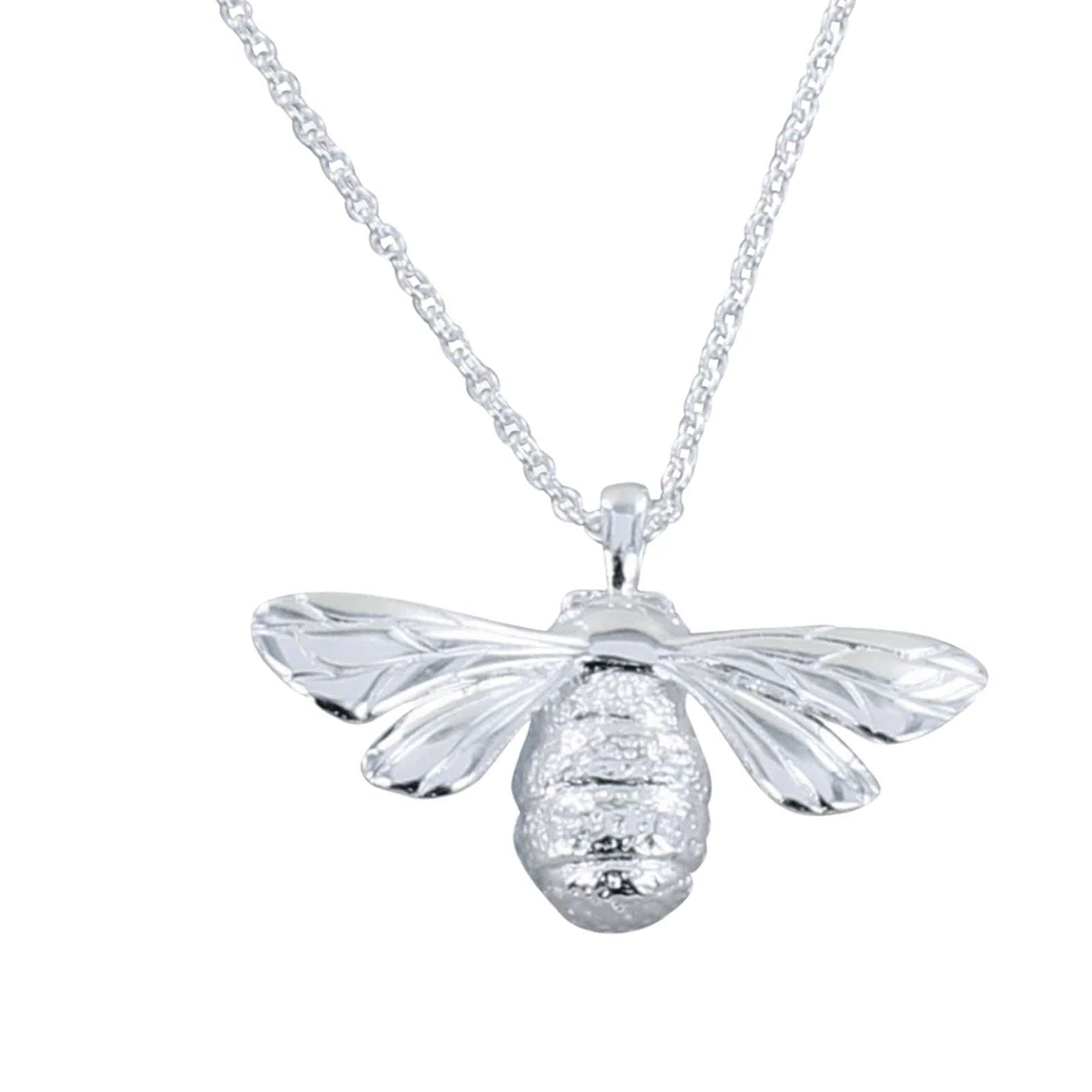 Gorgeous Queen Bee Recycled Sterling Silver Necklace - Cotswold Jewellery