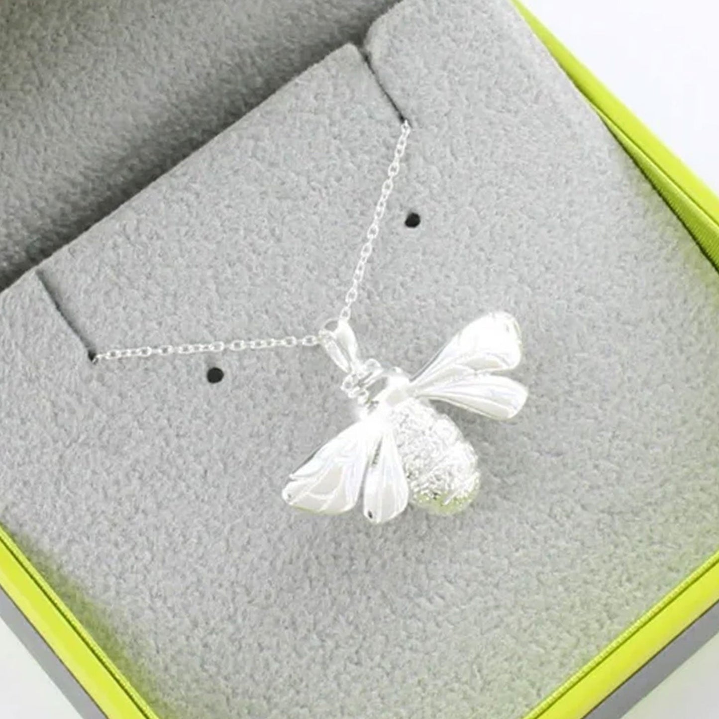 Gorgeous Queen Bee Recycled Sterling Silver Necklace - Cotswold Jewellery