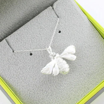 Gorgeous Queen Bee Recycled Sterling Silver Necklace - Cotswold Jewellery